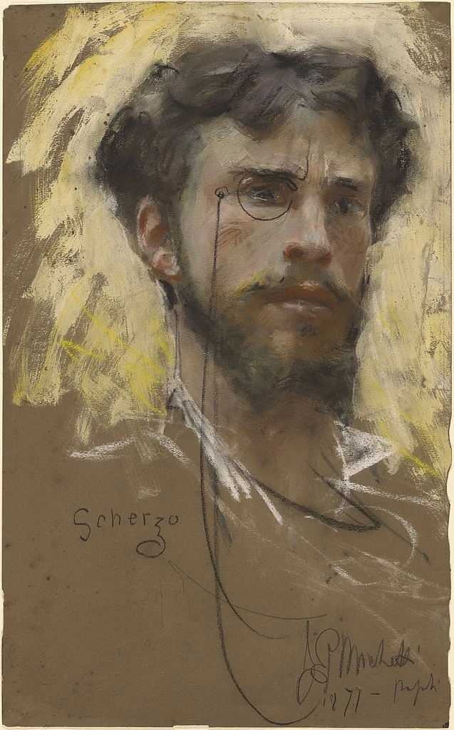 Francesco Paolo Michetti - Autoritratto, 1877, Getty Center, Los Angeles
